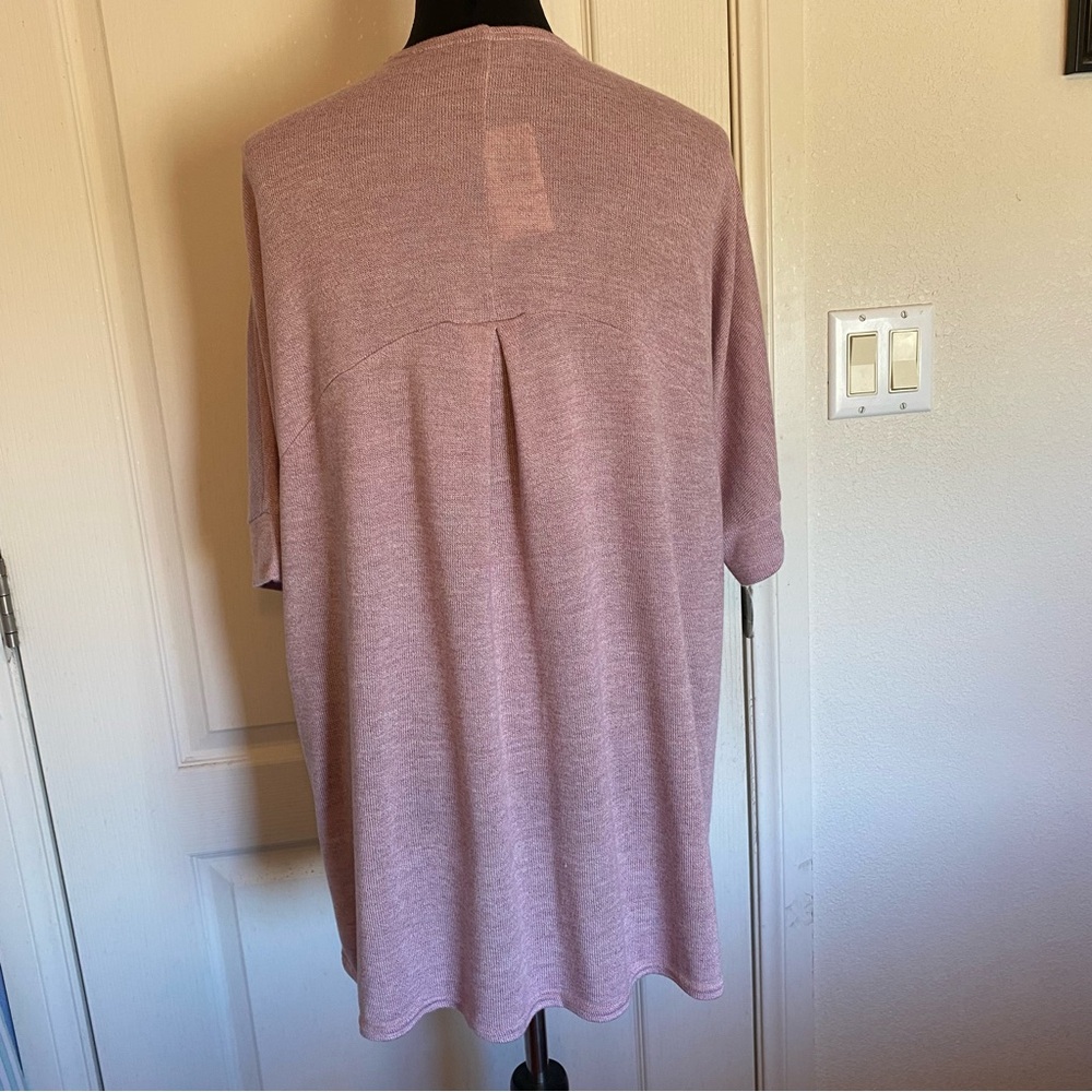 Torrid SZ 2-18/20 Mauve Purple Open-Front Dolman Sleeve Cardigan - Picture 8 of 14